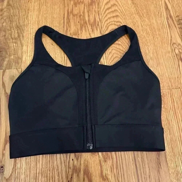 Wandoak Athletic Black Sports Bra Front Zipper M - Picture 6 of 6